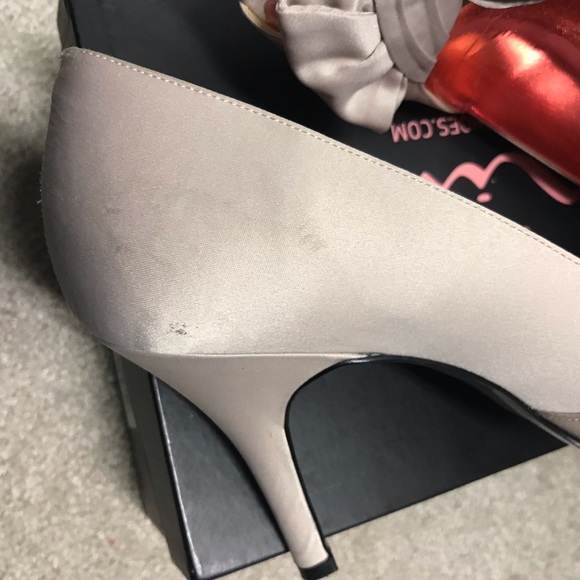 Nina Forbes Peep Toe Pumps, Powder Sand. Size 10 - Picture 5 of 7